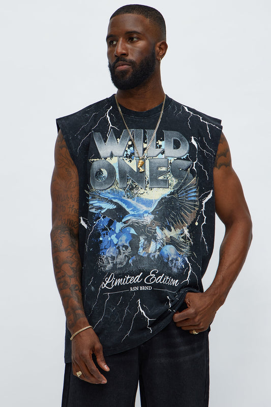 Wild Ones Muscle Tee - Black