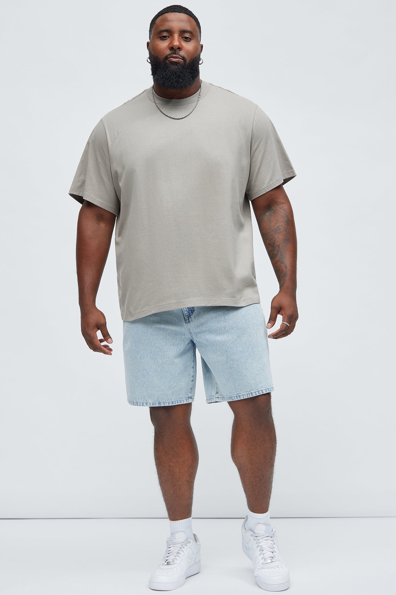 Oversized Heavyweight Tee 240GSM - Taupe