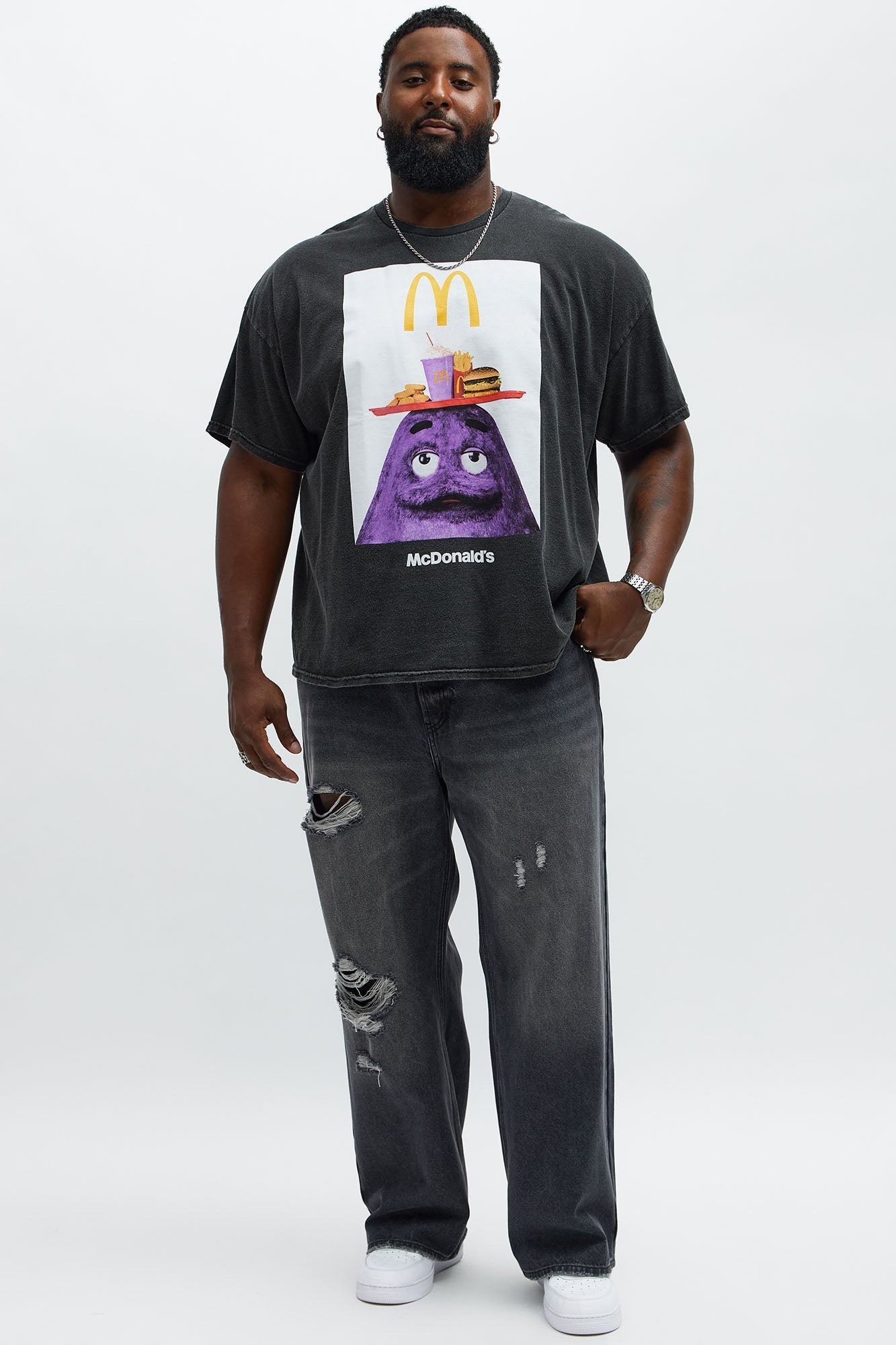McDonald's Grimace Meal Short Sleeve Tee - Black