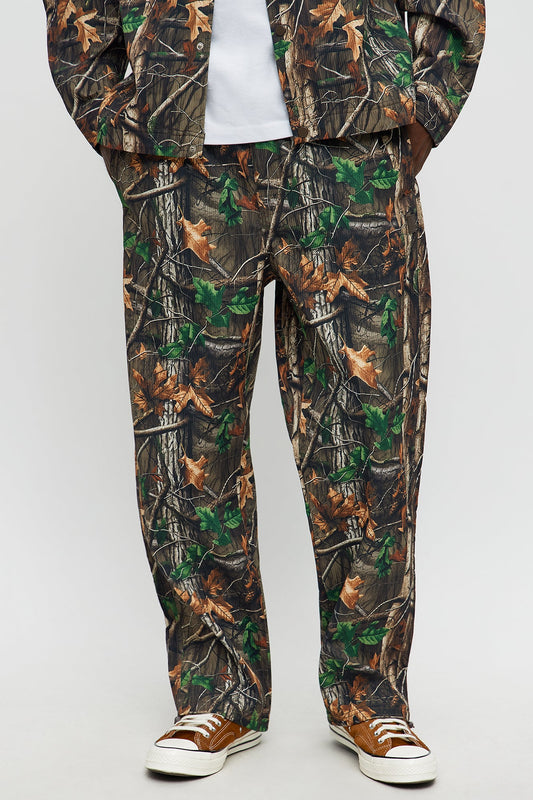 Baggy Rustic Pants - Brown/combo