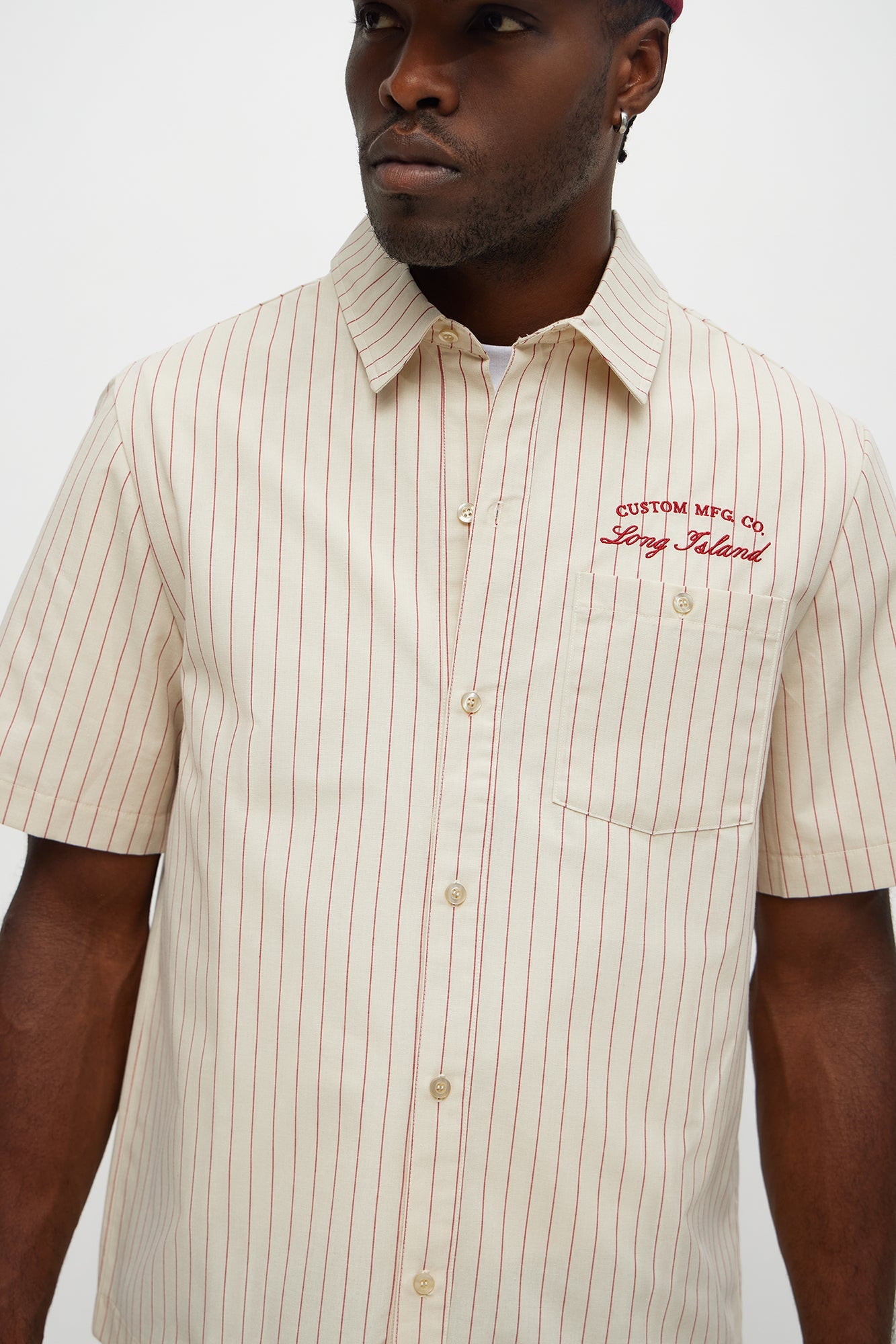 Long Island Mechanic Button Up Shirt - Natural