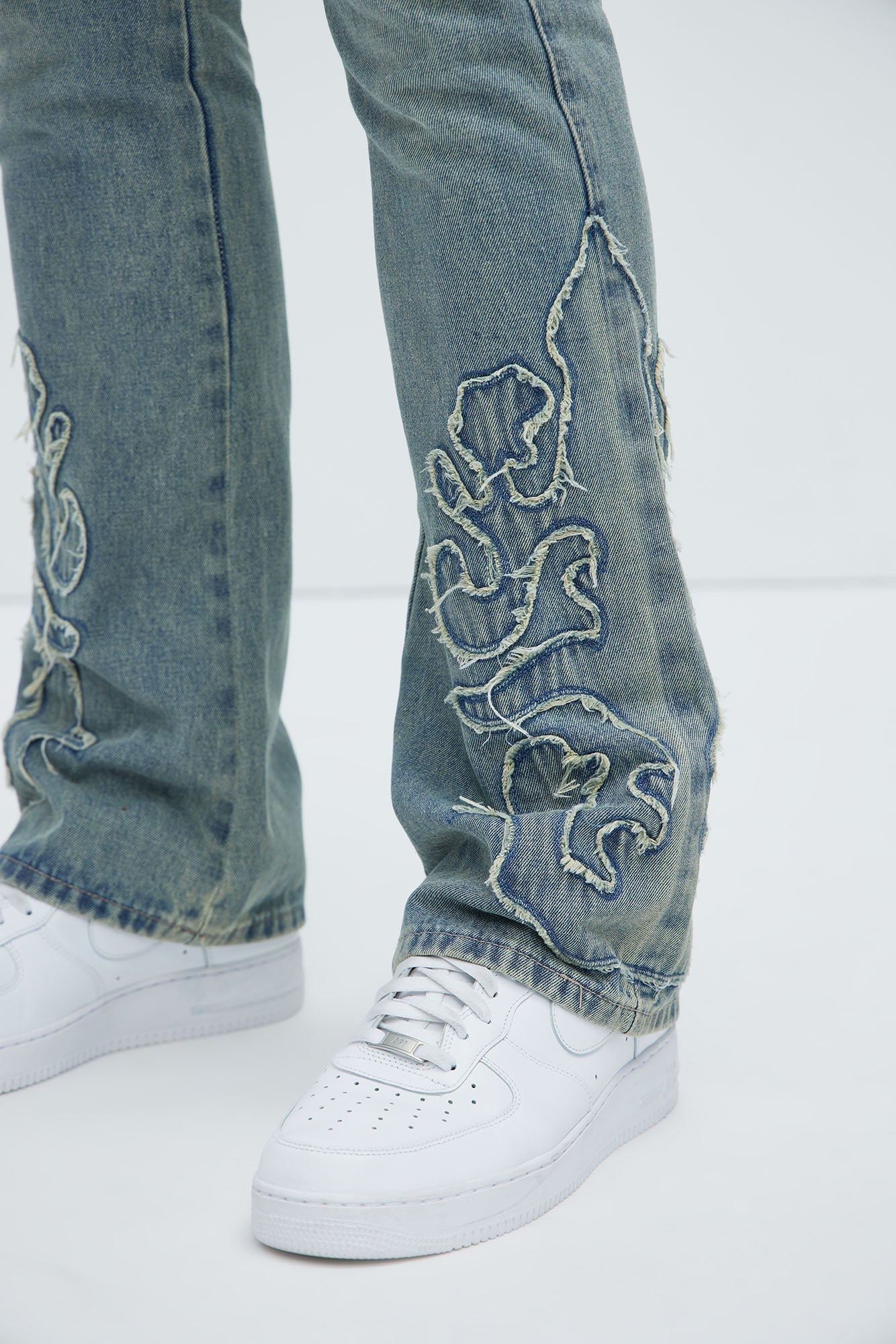 Tumble Slim Flare Jeans - Light Blue Wash