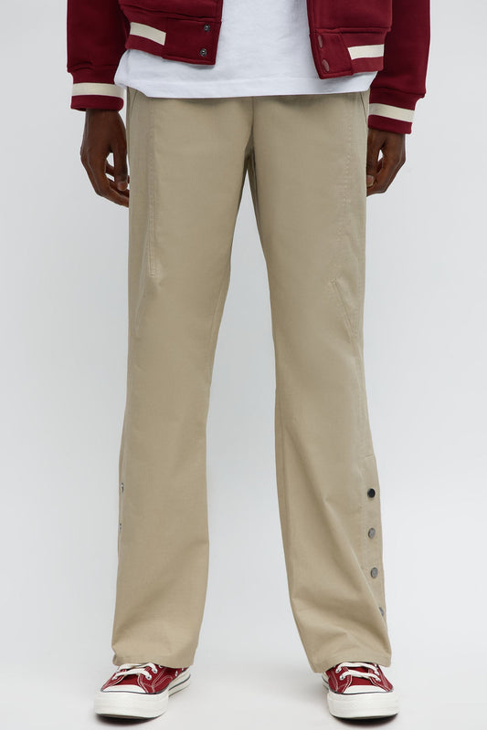 Slim Comeback Ripstop Side Snap Buttons - Taupe
