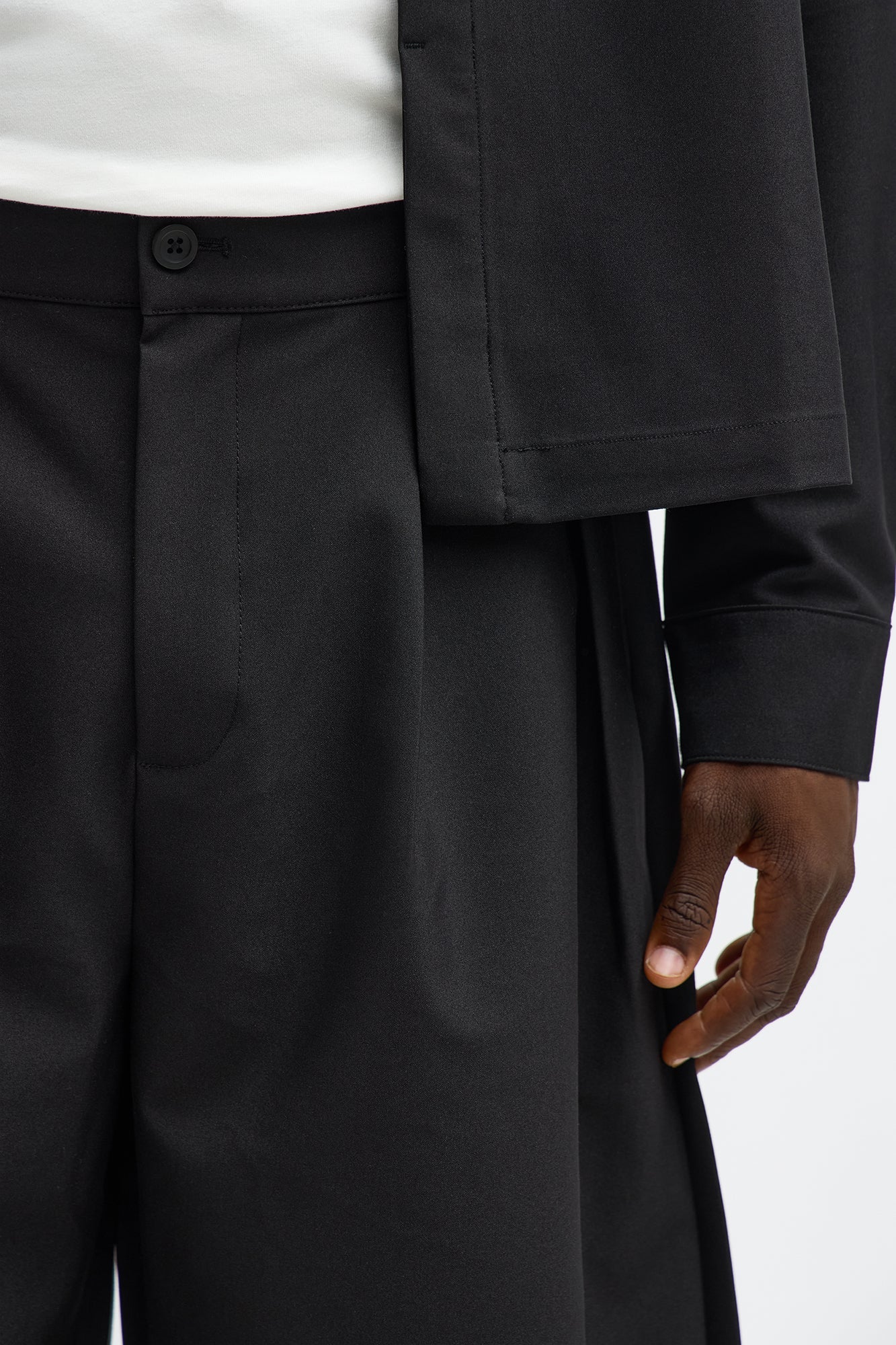 Barrel Bold Flow Trousers - Black