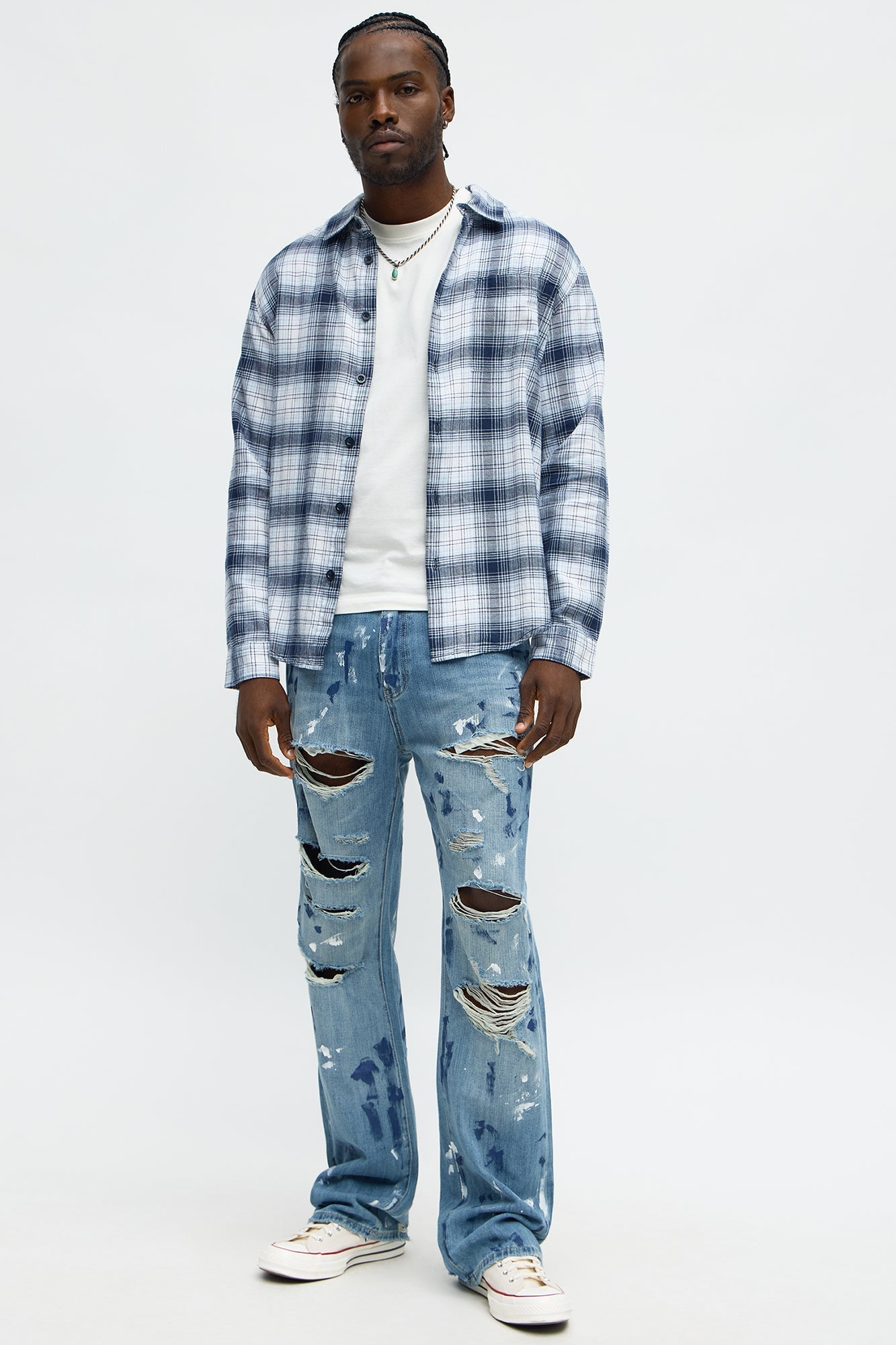 Alleghany Flannel Shirt - Blue/combo