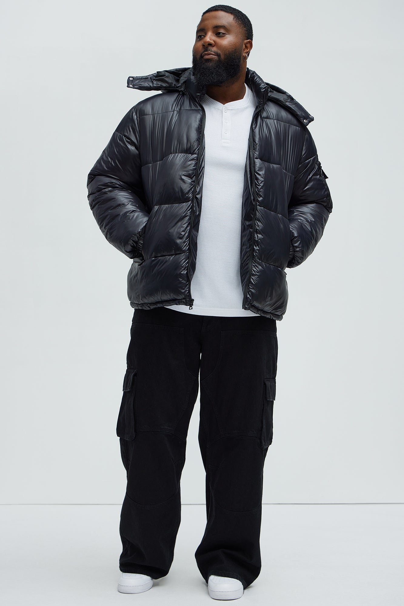 Nixer Puffer Jacket - Black