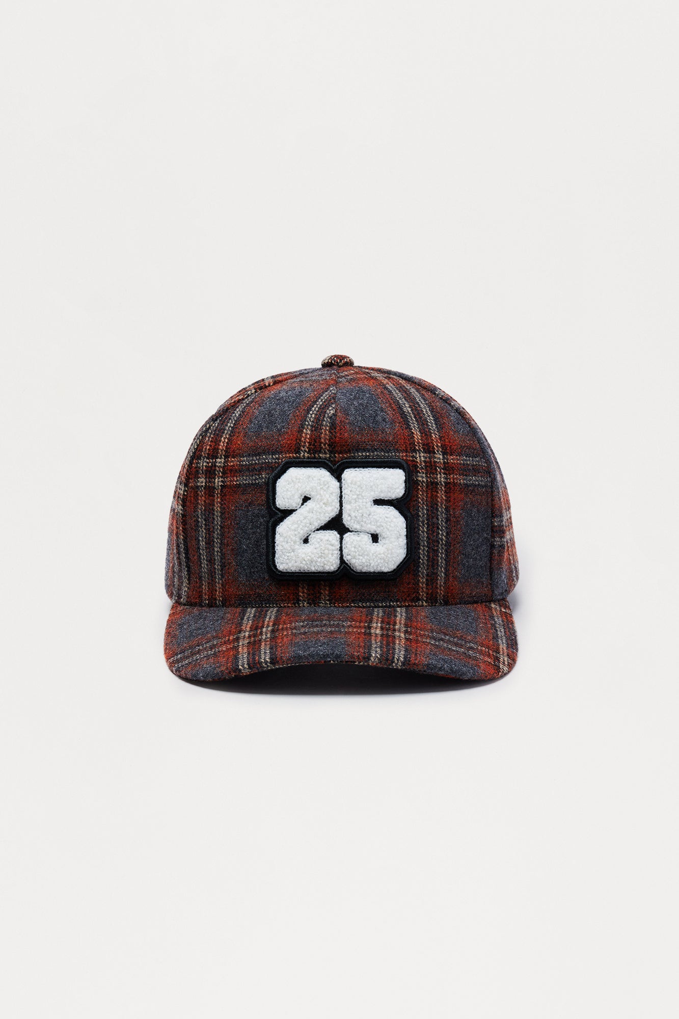 Varsity Flannel Structured Snapback Hat - Blue/combo