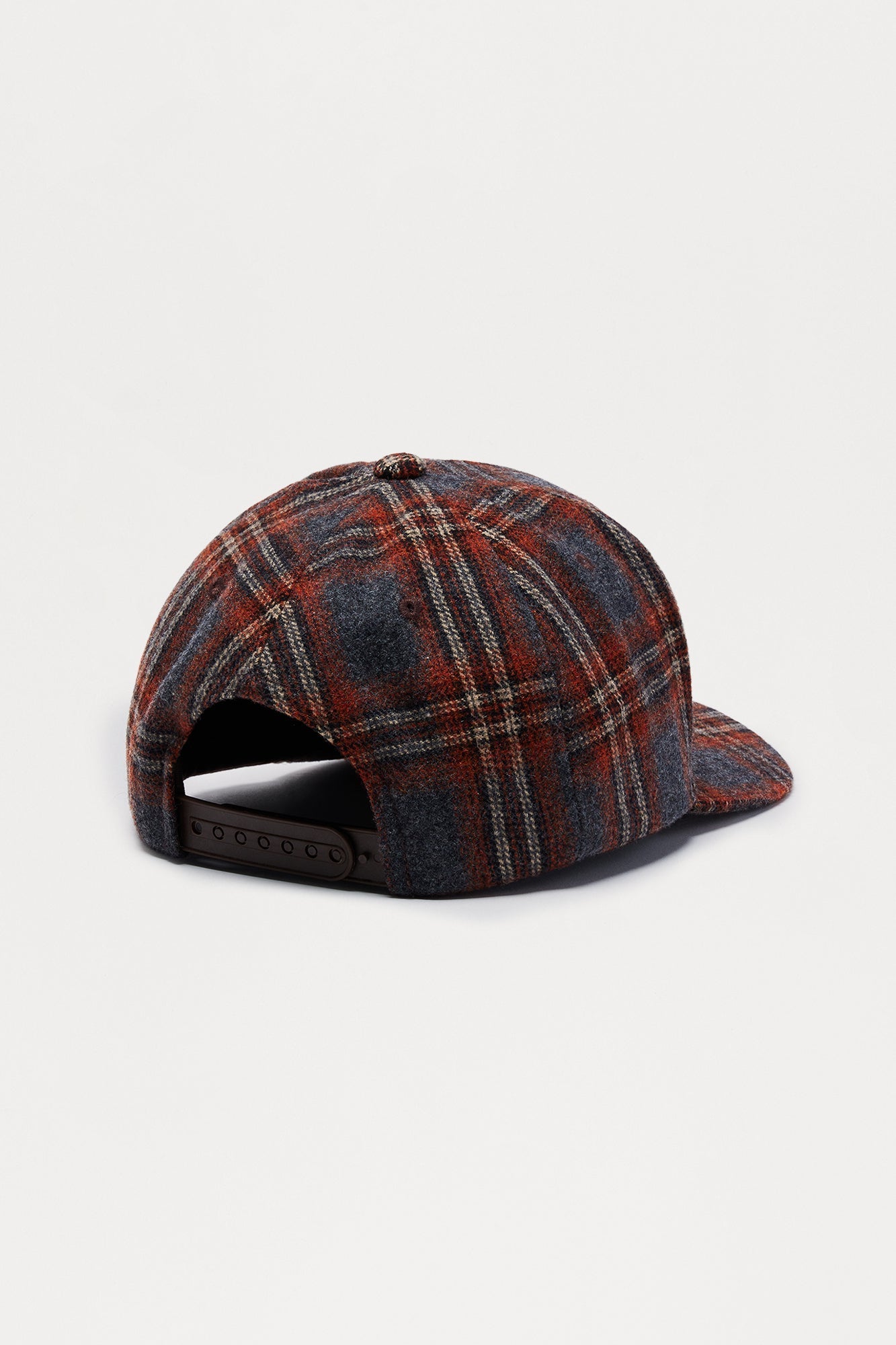 Varsity Flannel Structured Snapback Hat - Blue/combo