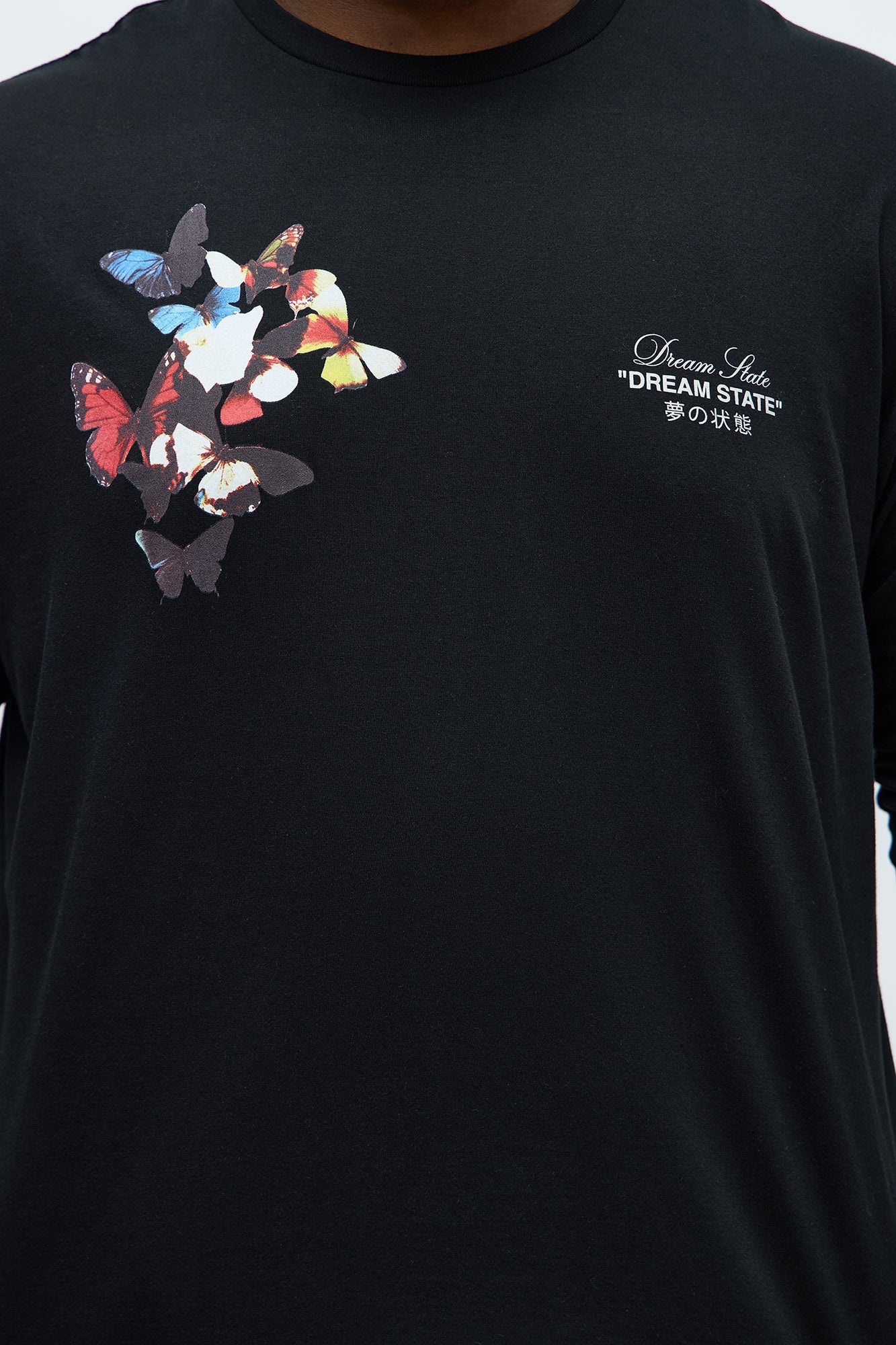 Dream State Freedom Long Sleeve Tee - Black