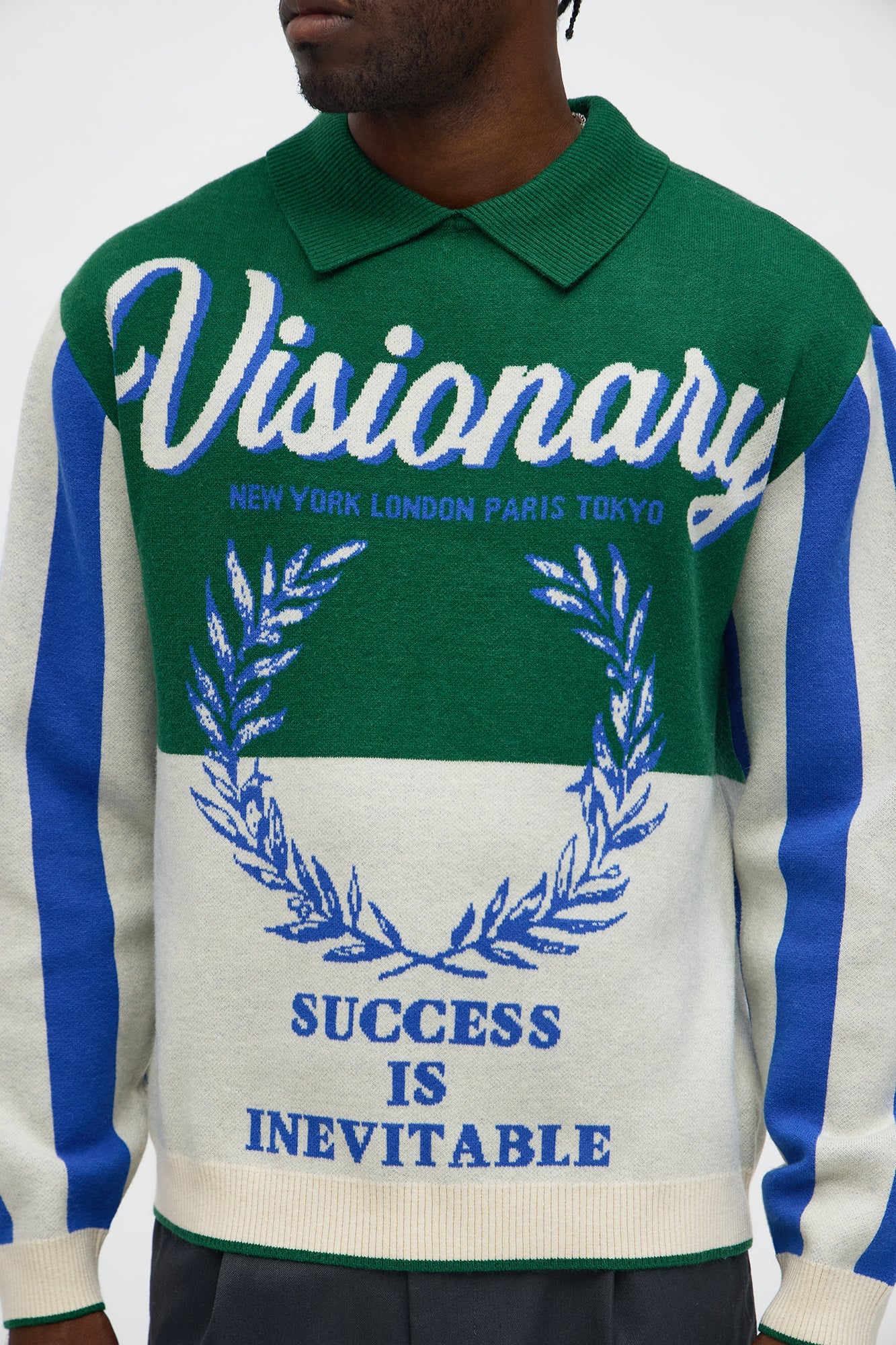 Visionary Polo Sweater - Green
