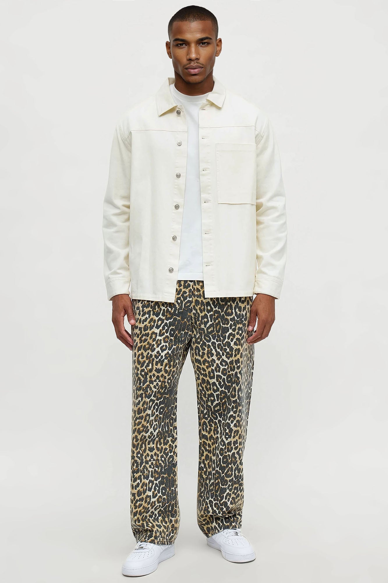 Baggy Wild Thang Leopard Pant - Brown/combo