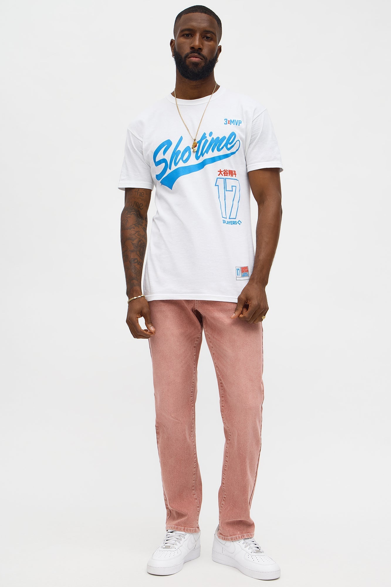 Shohei Ohtani Sho Time Short Sleeve Tee - White