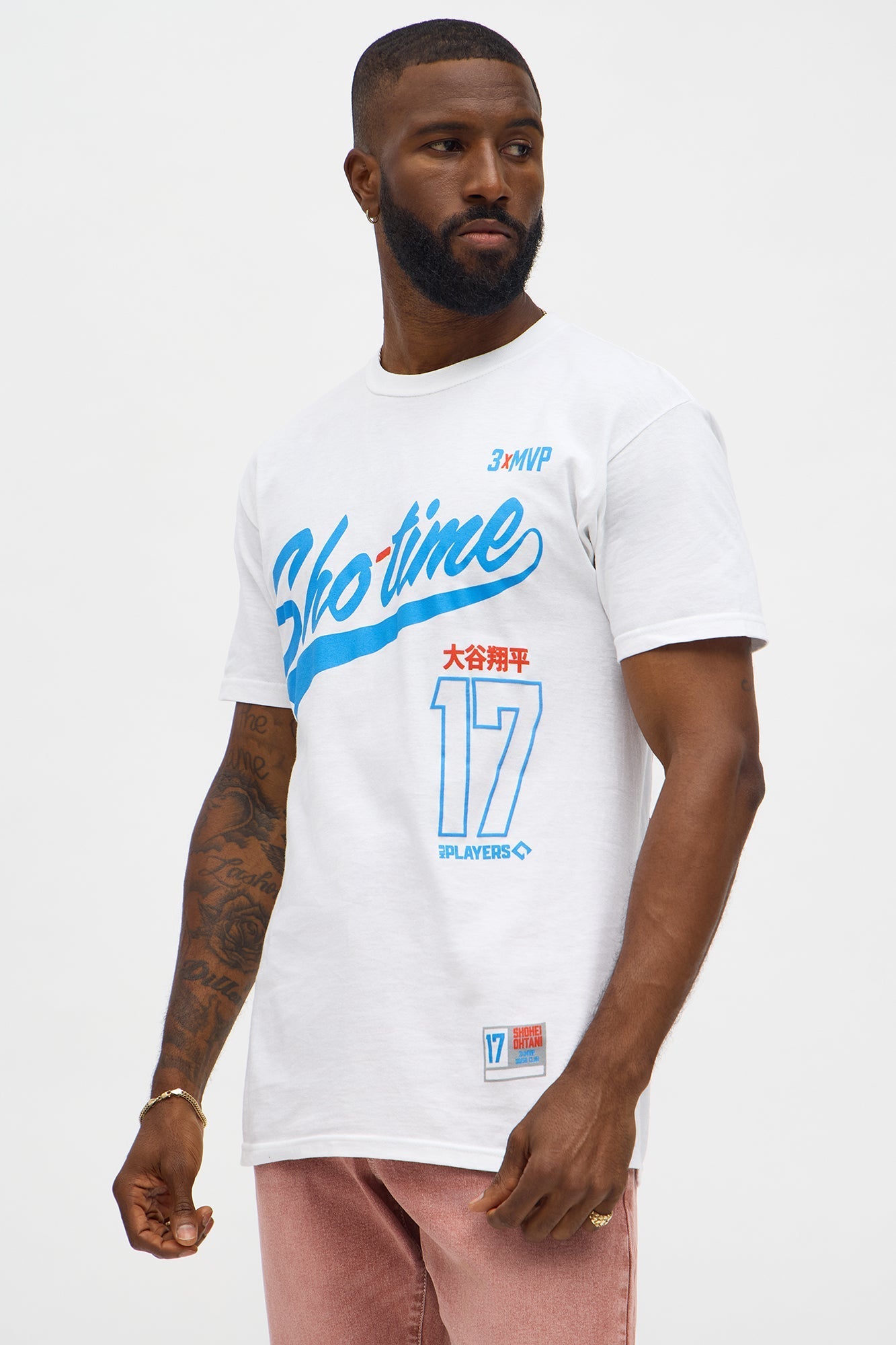 Shohei Ohtani Sho Time Short Sleeve Tee - White