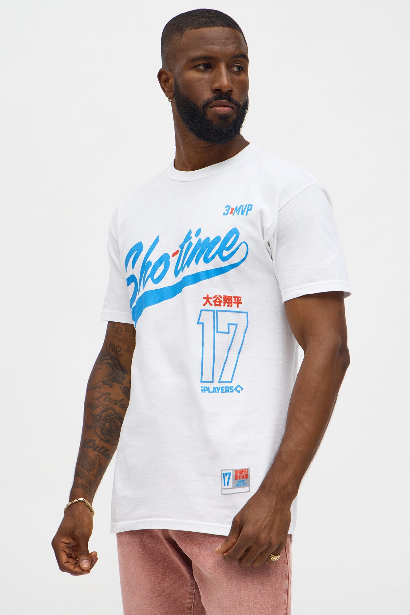 Shohei Ohtani Sho Time Short Sleeve Tee - White