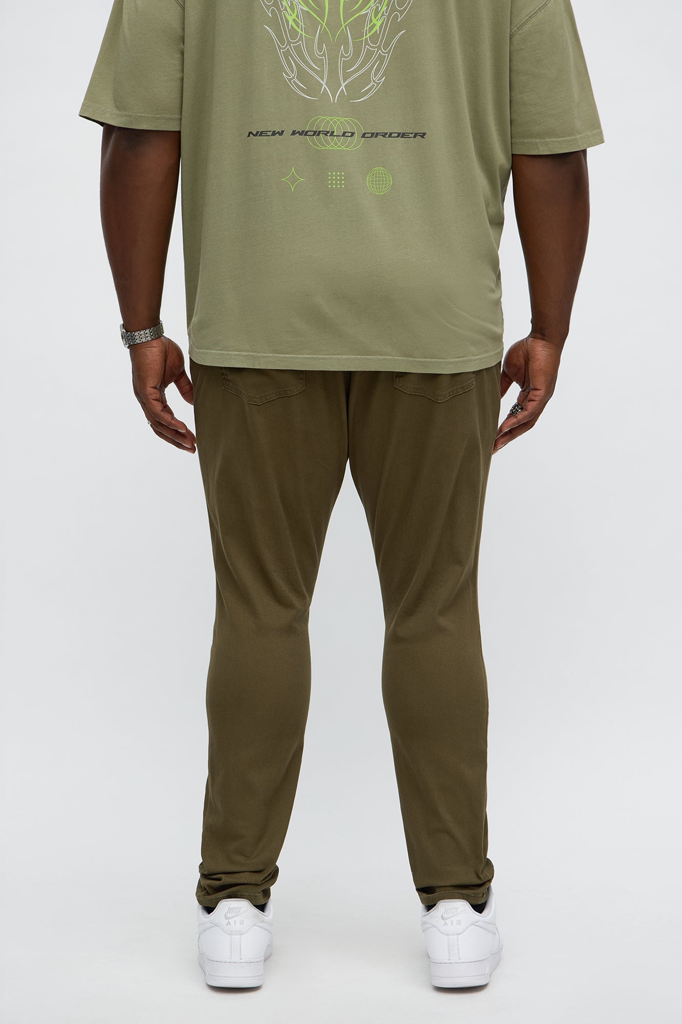Skinny Ain't Coming Home Pants - Olive
