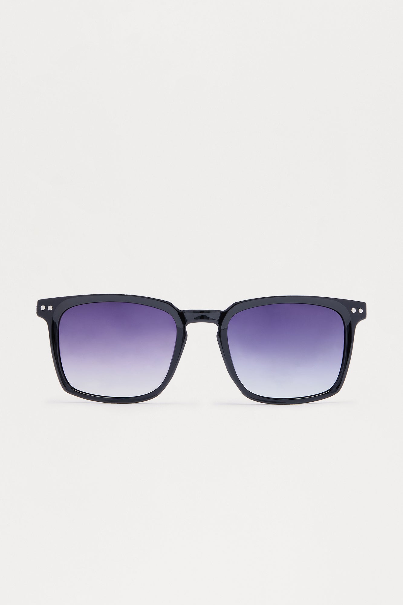 Surreal Colored Lens Square Sunglasses - Black