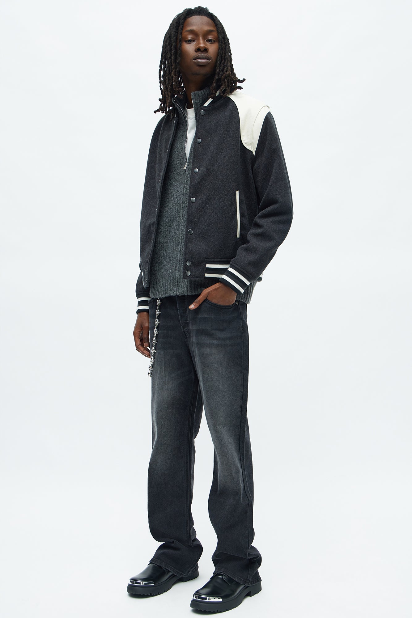 Stacked Slim Flare I'm That Ombre Jean - Black Wash