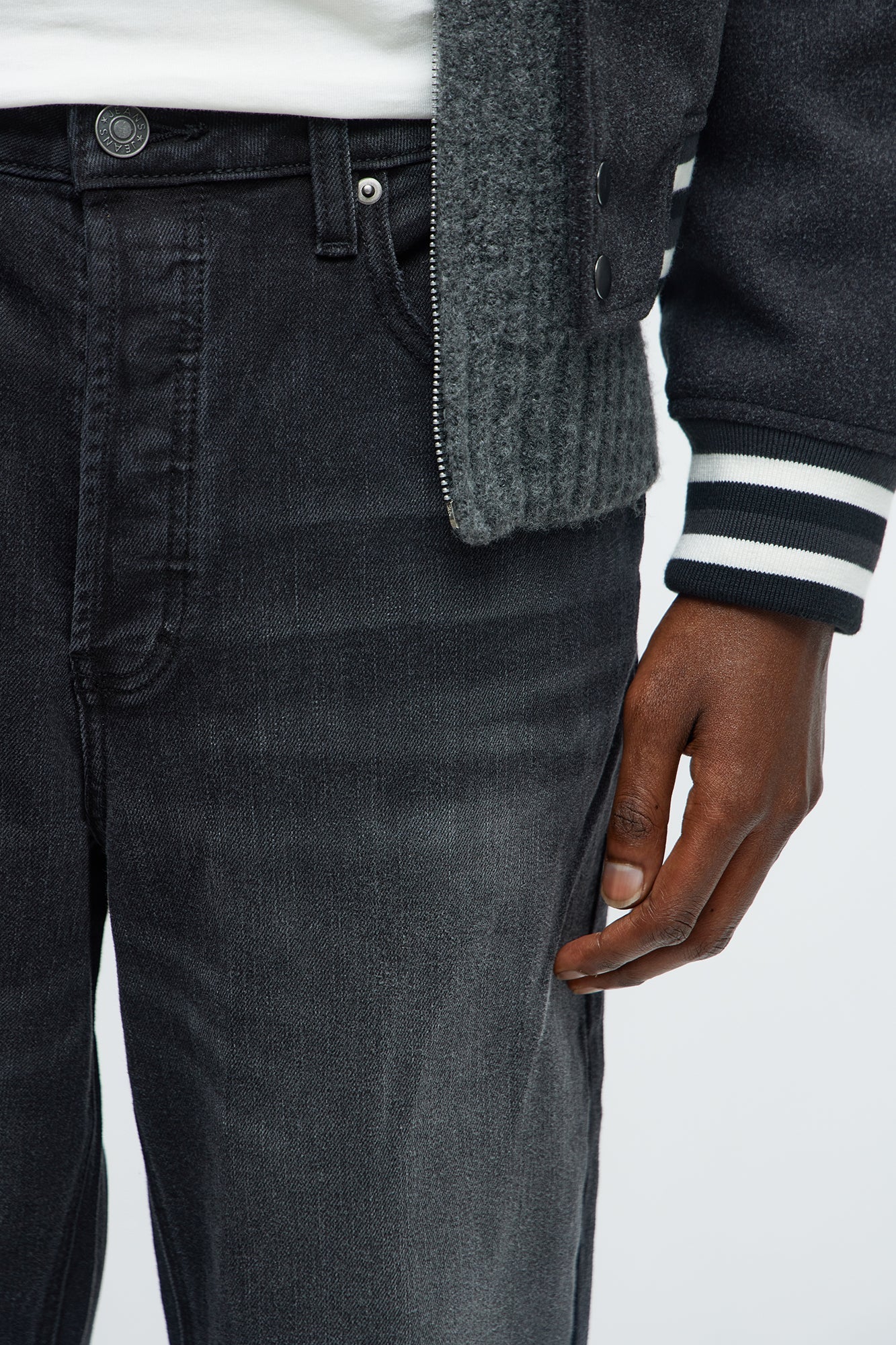 Stacked Slim Flare I'm That Ombre Jean - Black Wash