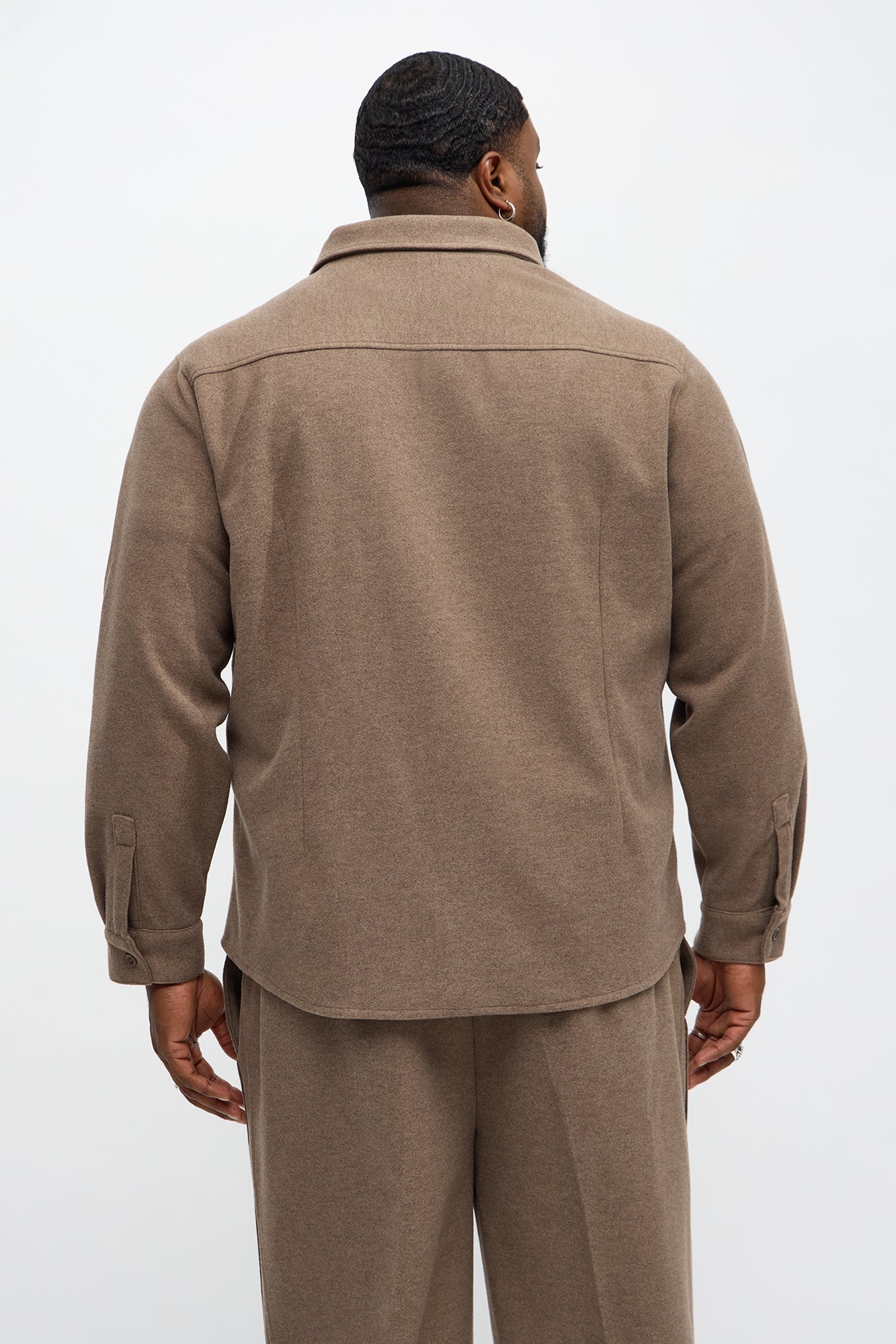 Williamsburg Hidden Placket Jacket - Brown