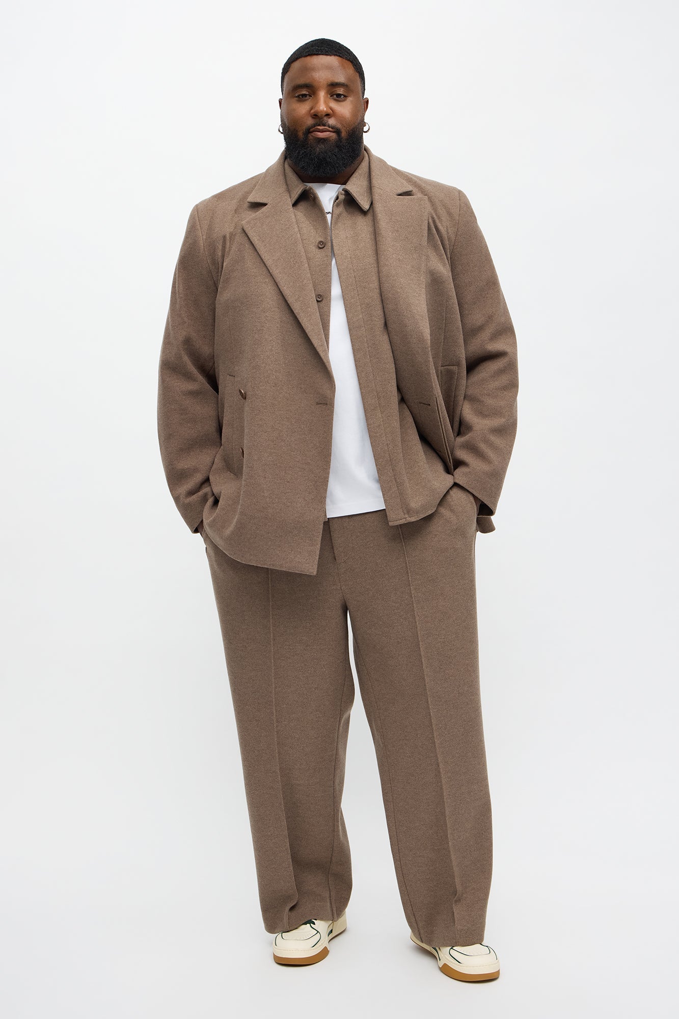 Oversized Day Drifter Double Breasted Blazer - Brown
