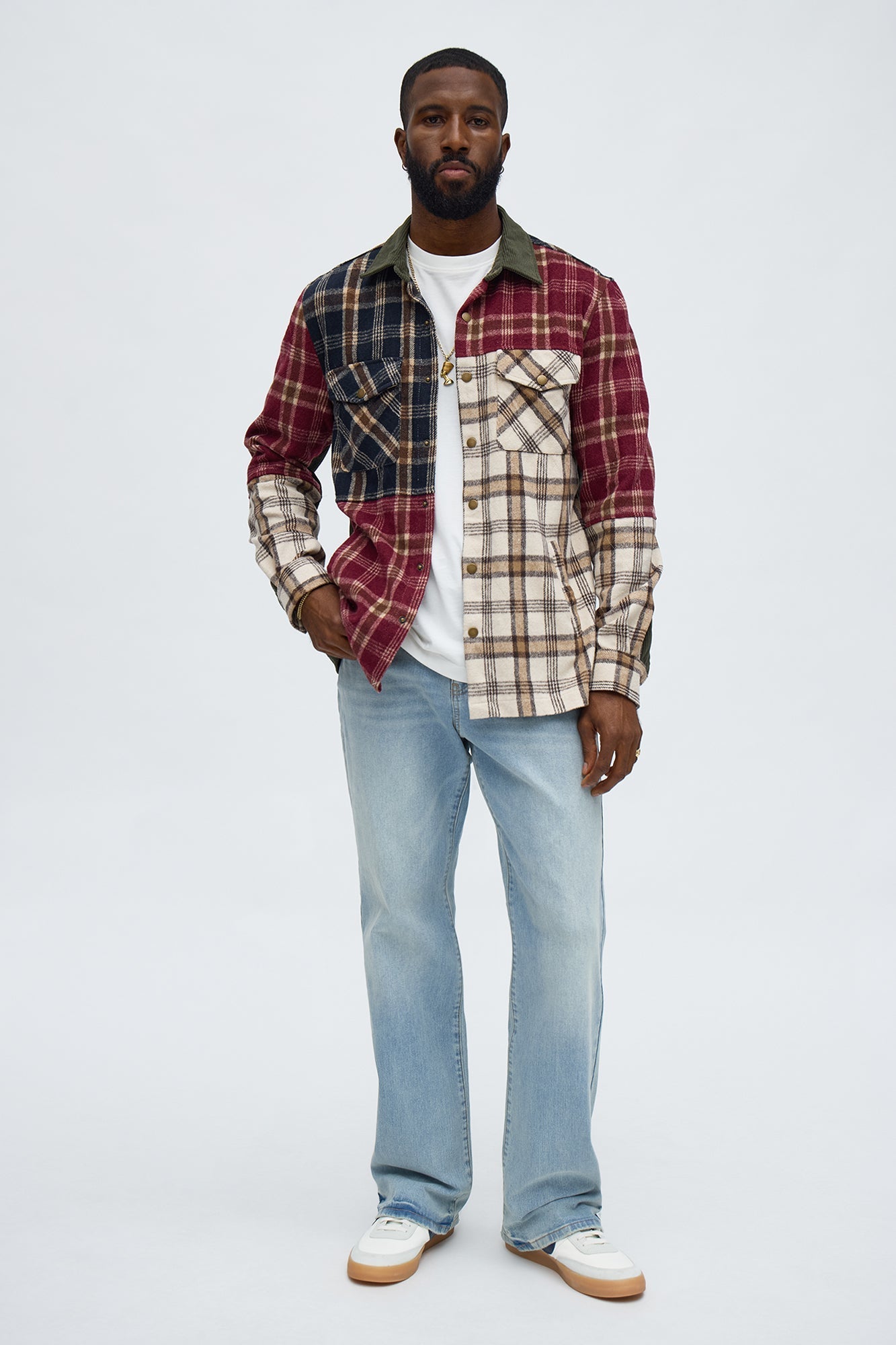 Work It Plaid Button Up Shirt - Multi Color