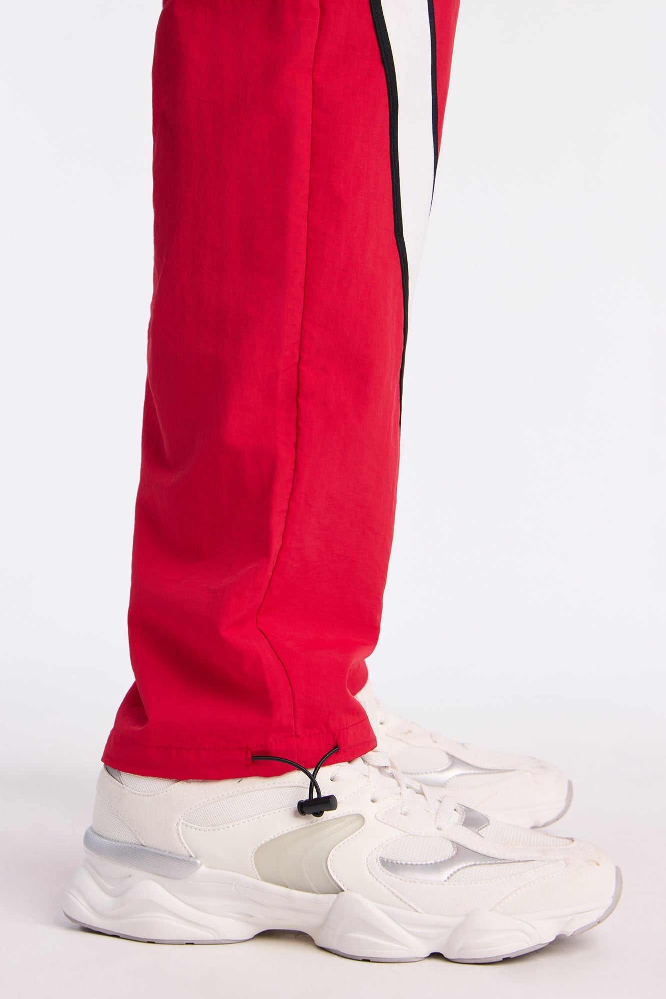 Straight Prep The Field Color Block Nylon Pant - Red/combo