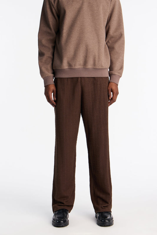 Baggy Dean Textured Pant - Brown