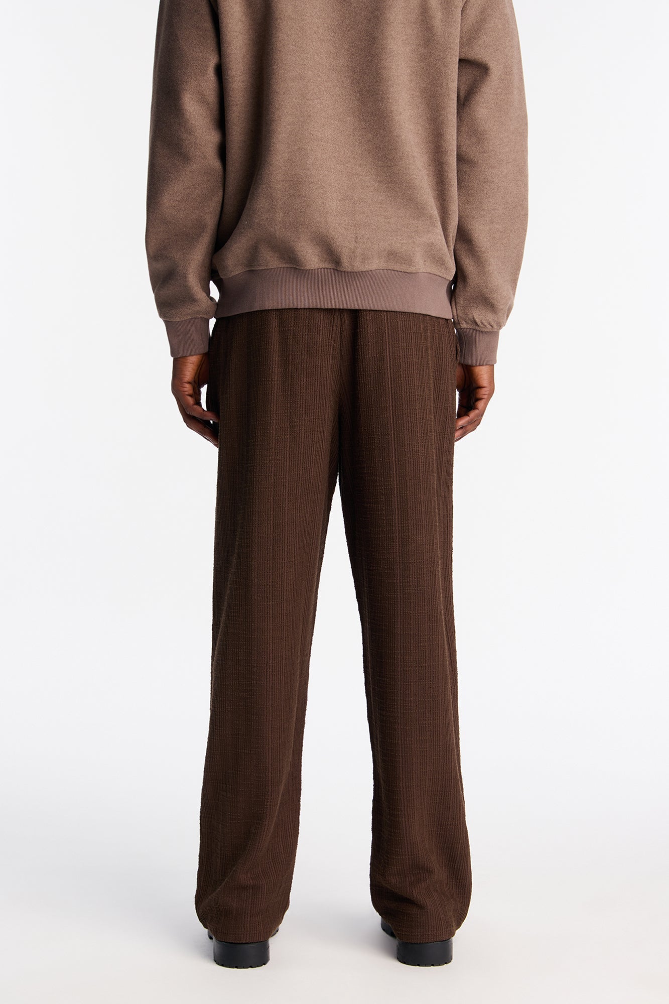 Baggy Dean Textured Pant - Brown