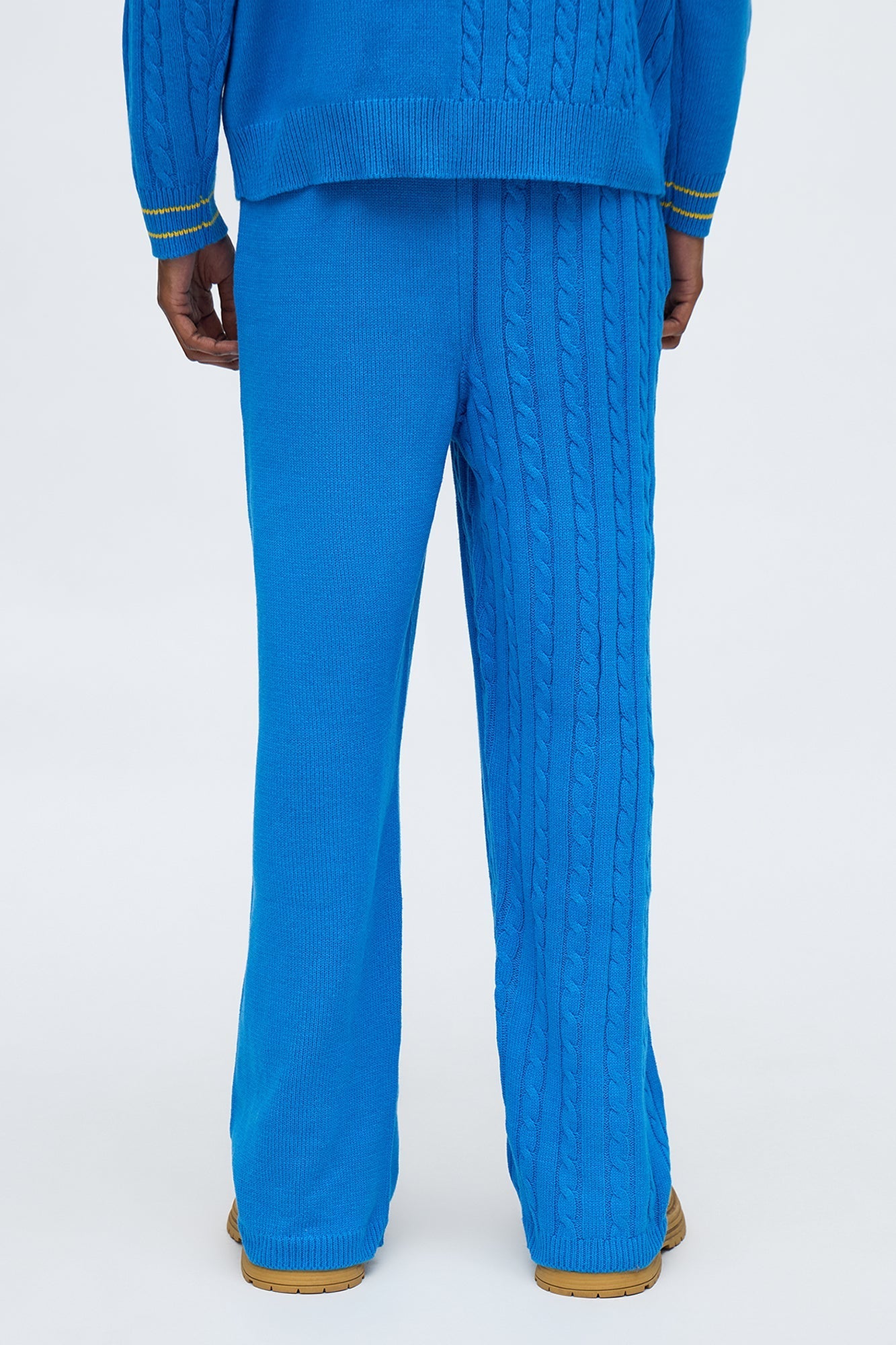 Preppy Life Sweater Knit Pant - Blue/combo