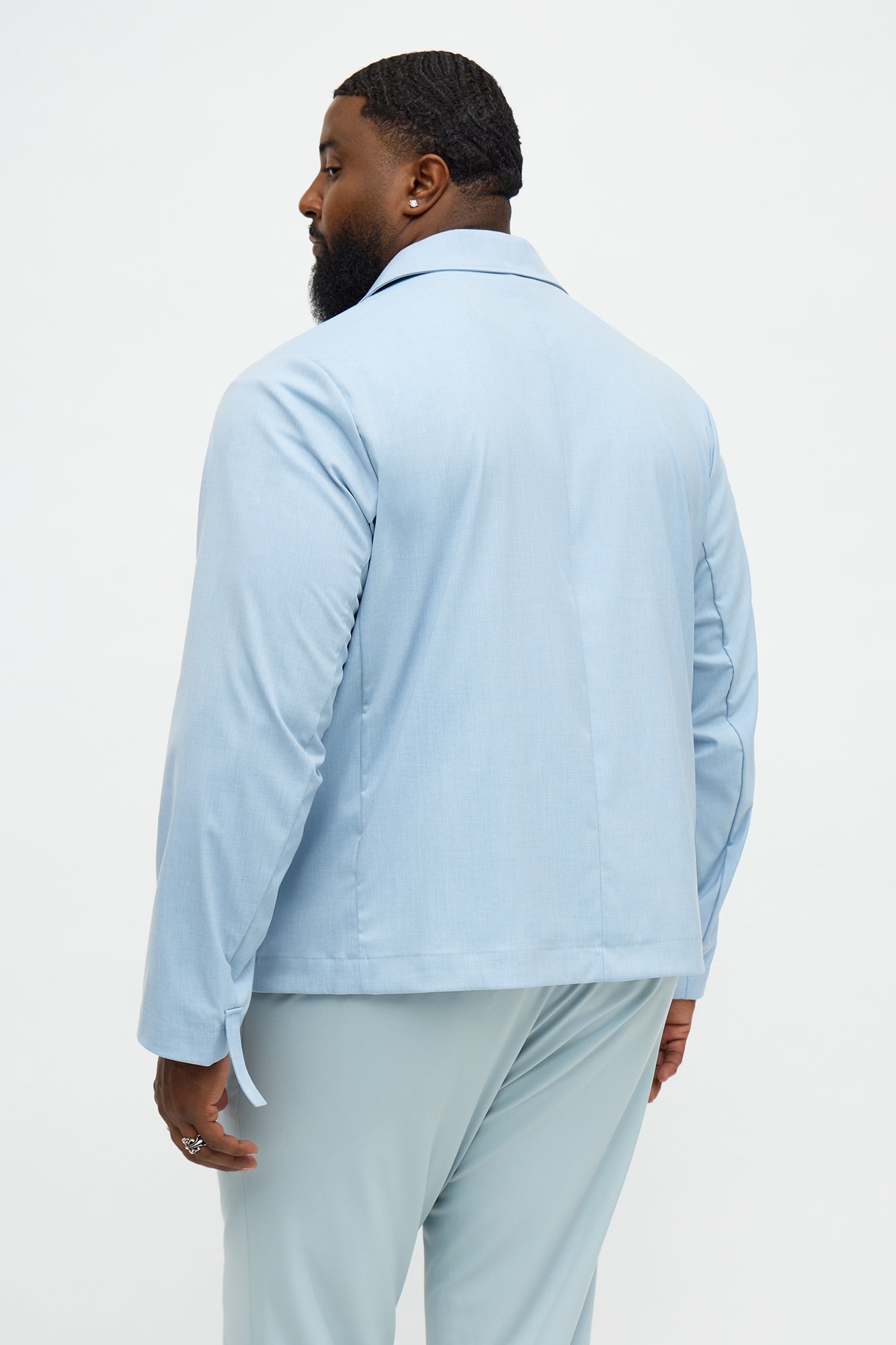 Cloudine Zip Shirt Jacket - Blue