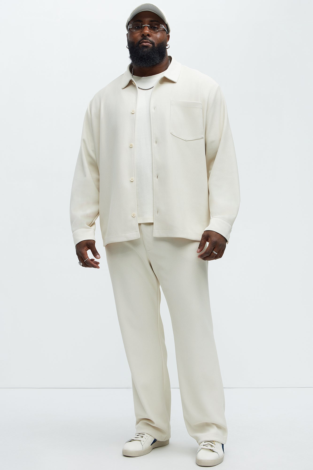 Turner Straight Trousers - Cream