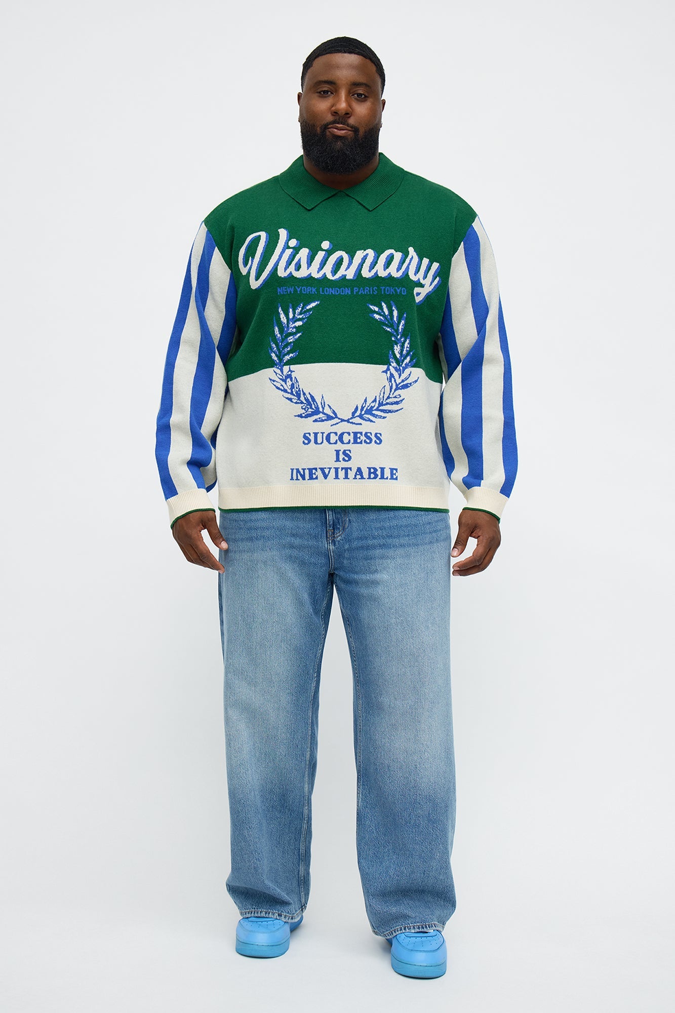 Visionary Polo Sweater - Green