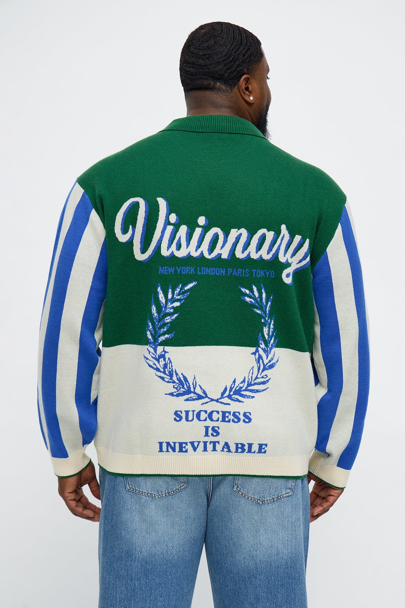 Visionary Polo Sweater - Green
