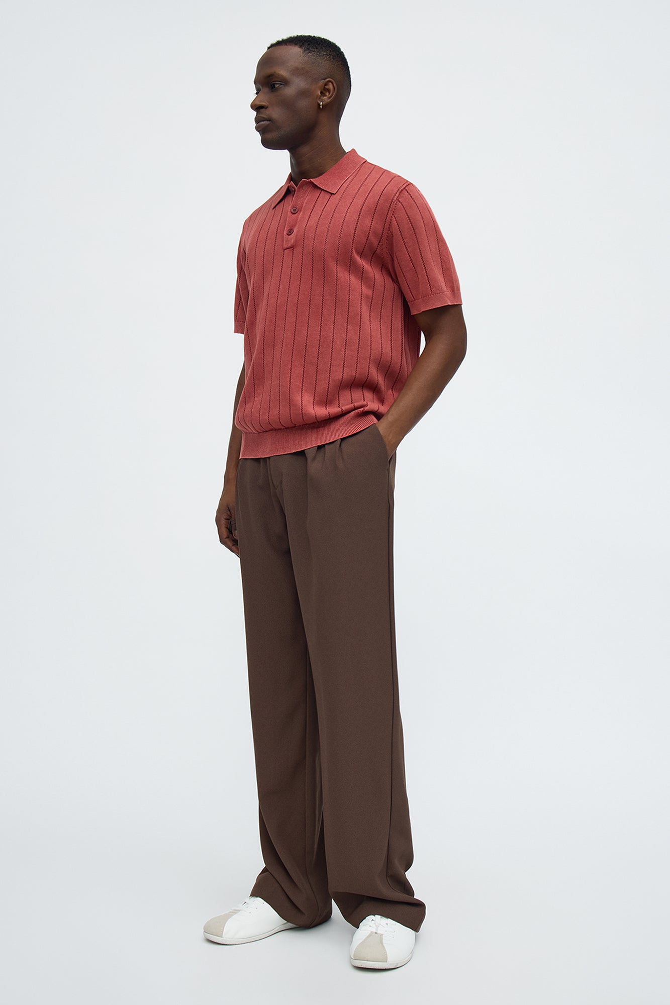 Meru Washed Polo - Burgundy