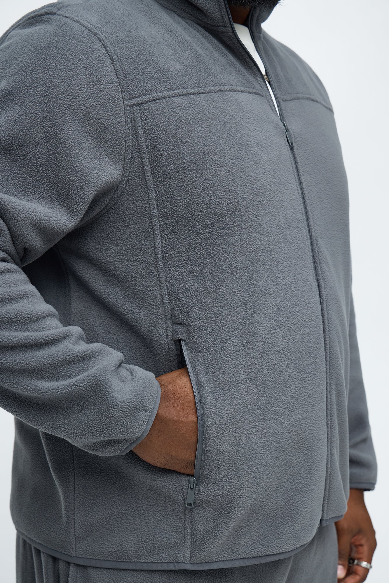 Core Microfleece Zip Jacket - Grey