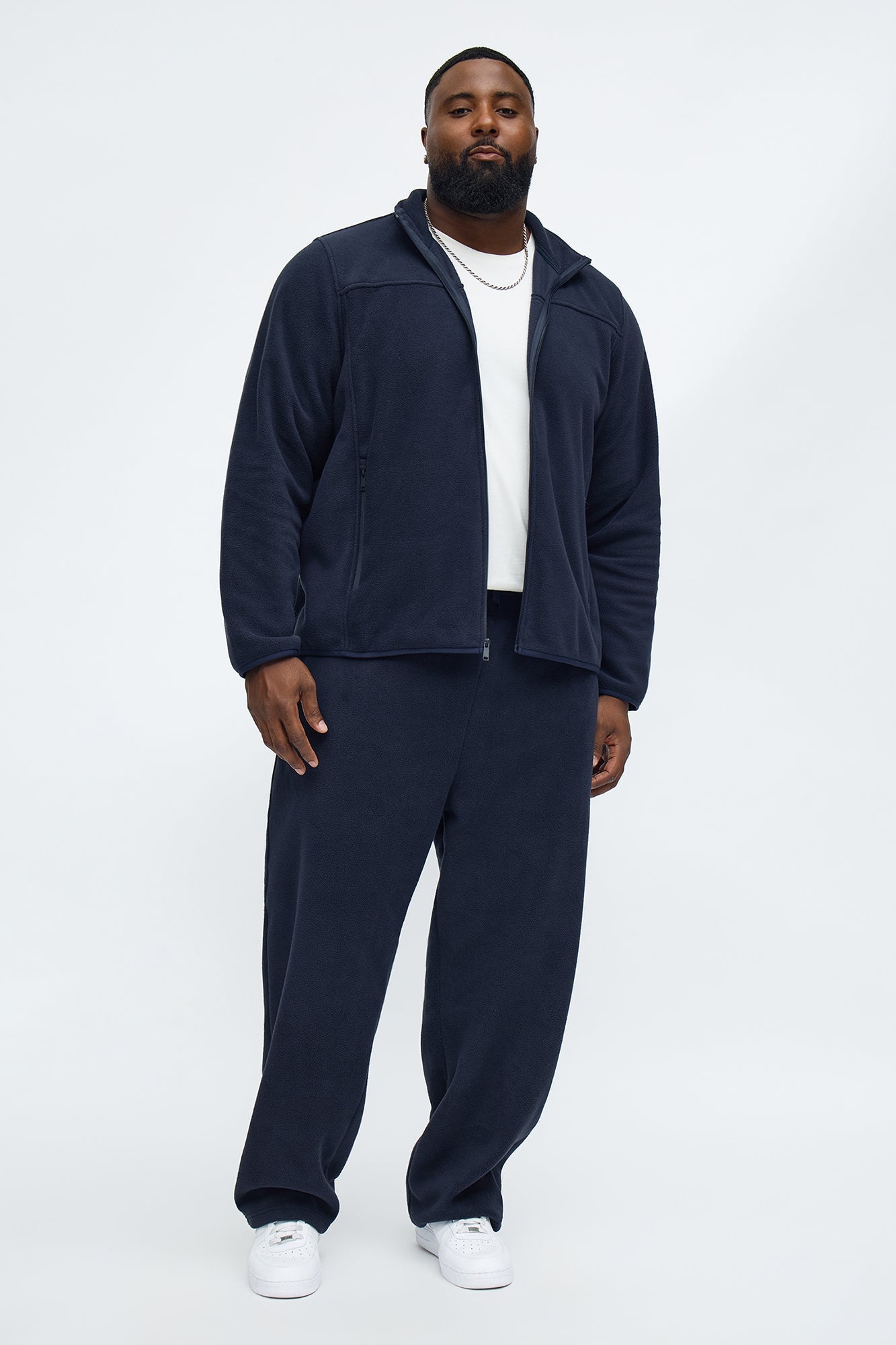 Core Microfleece Zip Jacket - Navy