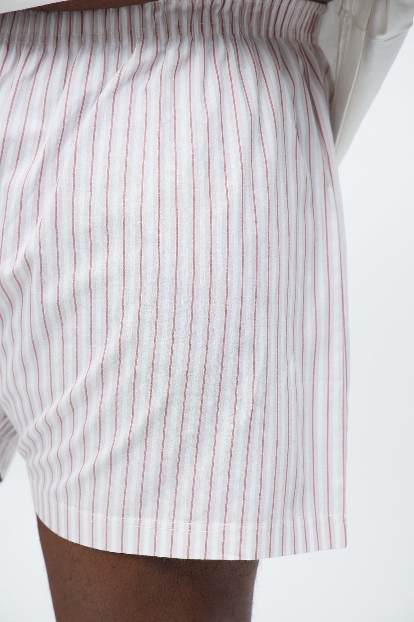 Classic Striped Cotton Boxer - Tan