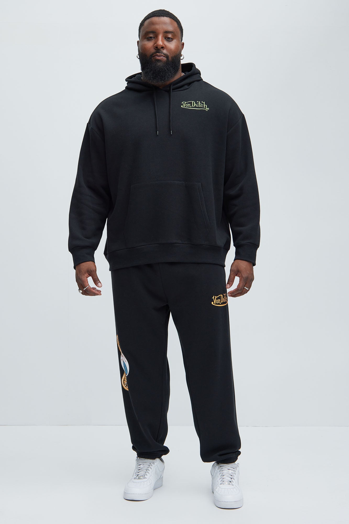 Von Dutch Lightning Bolt Hoodie - Black