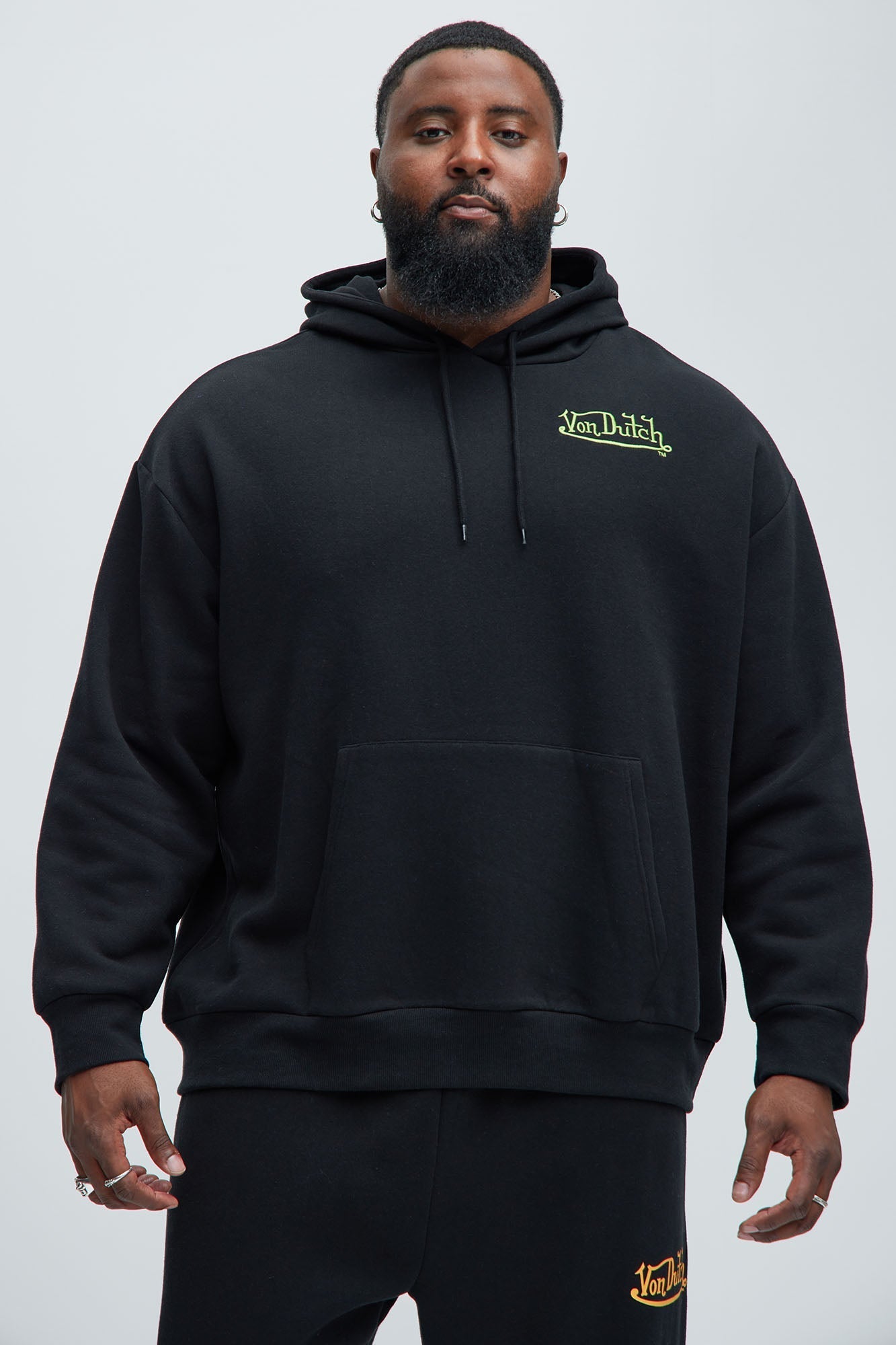 Von Dutch Lightning Bolt Hoodie - Black