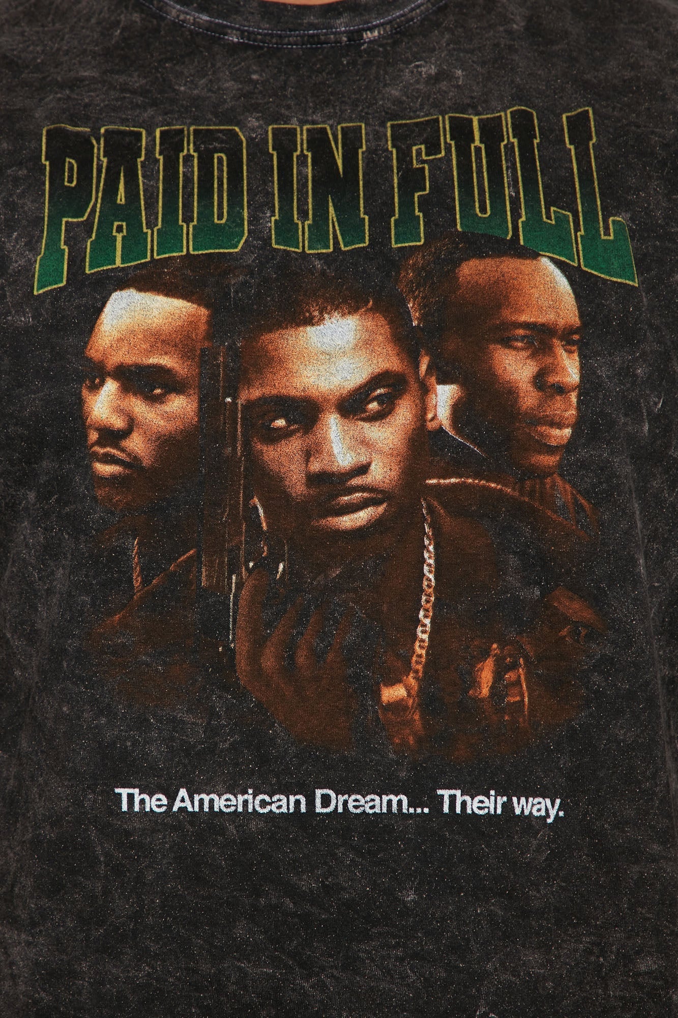 Paid In Full The American Dream Short Sleeve Tee - Black