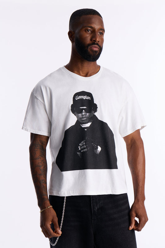 Eazy E Cruisin Boxy Short Sleeve Tee - White