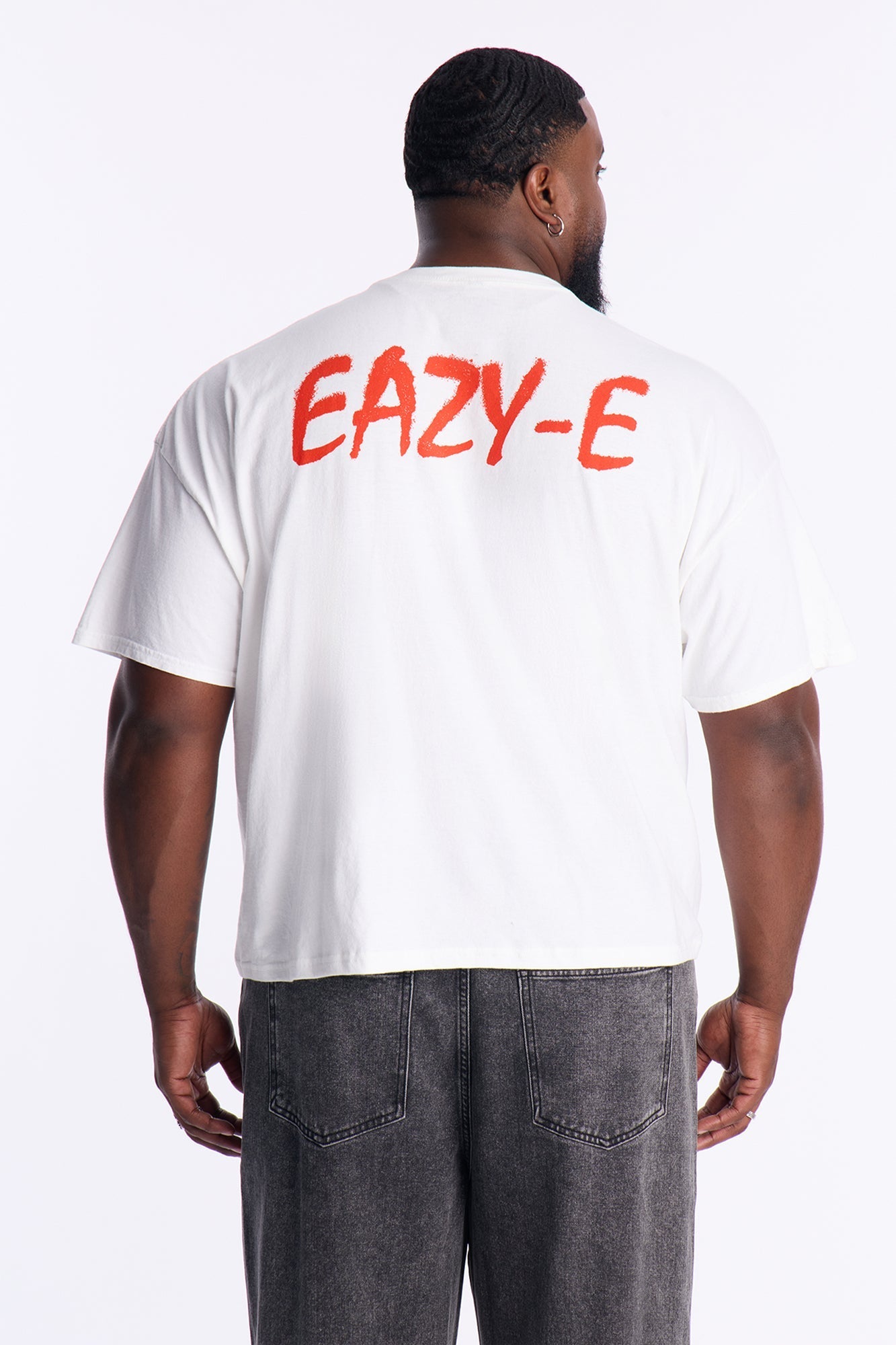 Eazy E Cruisin Boxy Short Sleeve Tee - White