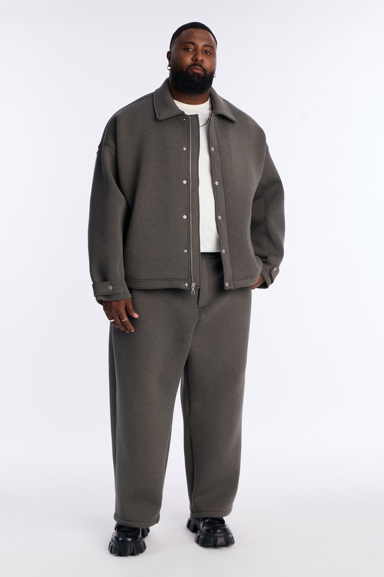 The Boxy Arclight Interlock Jacket - Brown