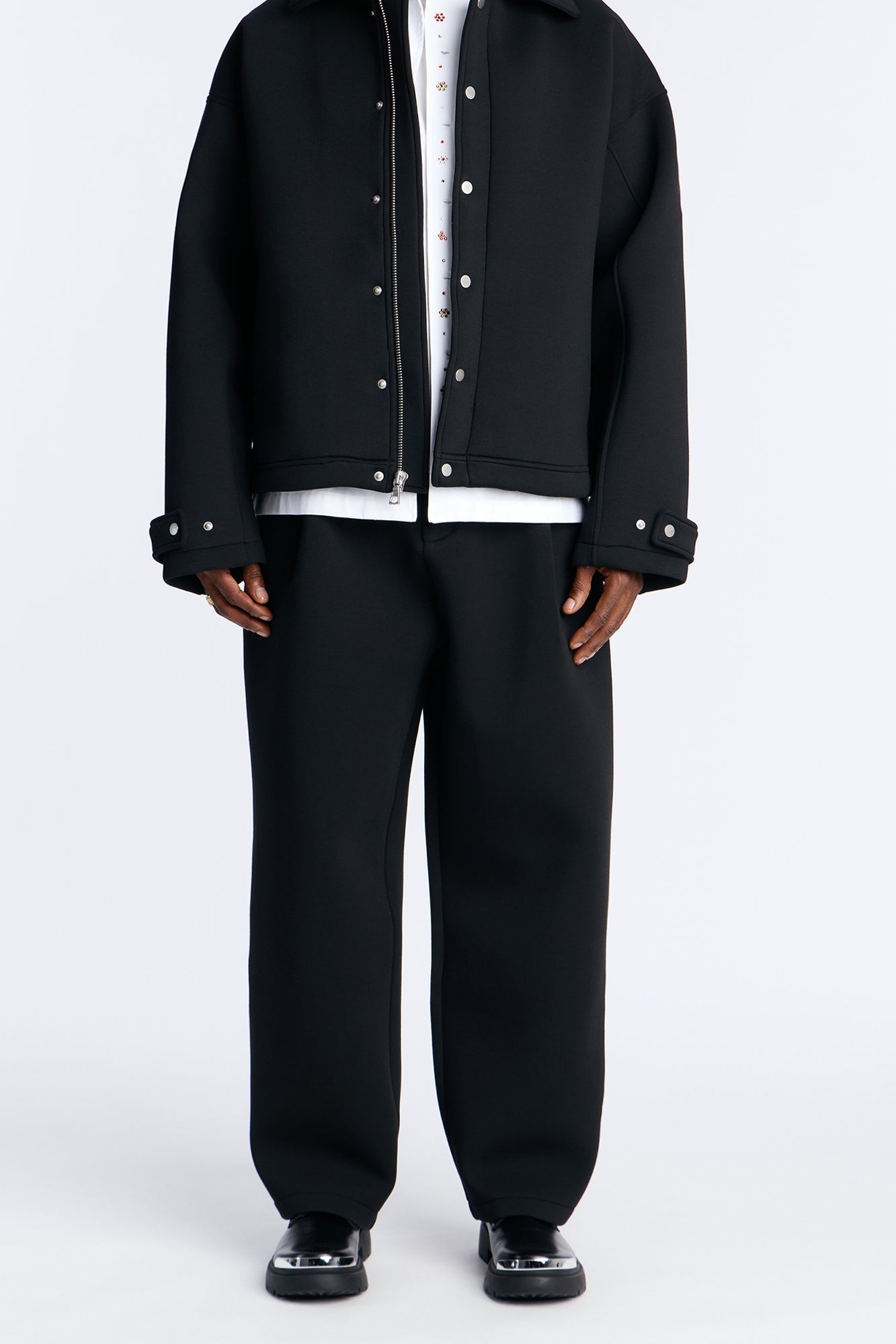 The Baggy Arclight Interlock Trouser - Black