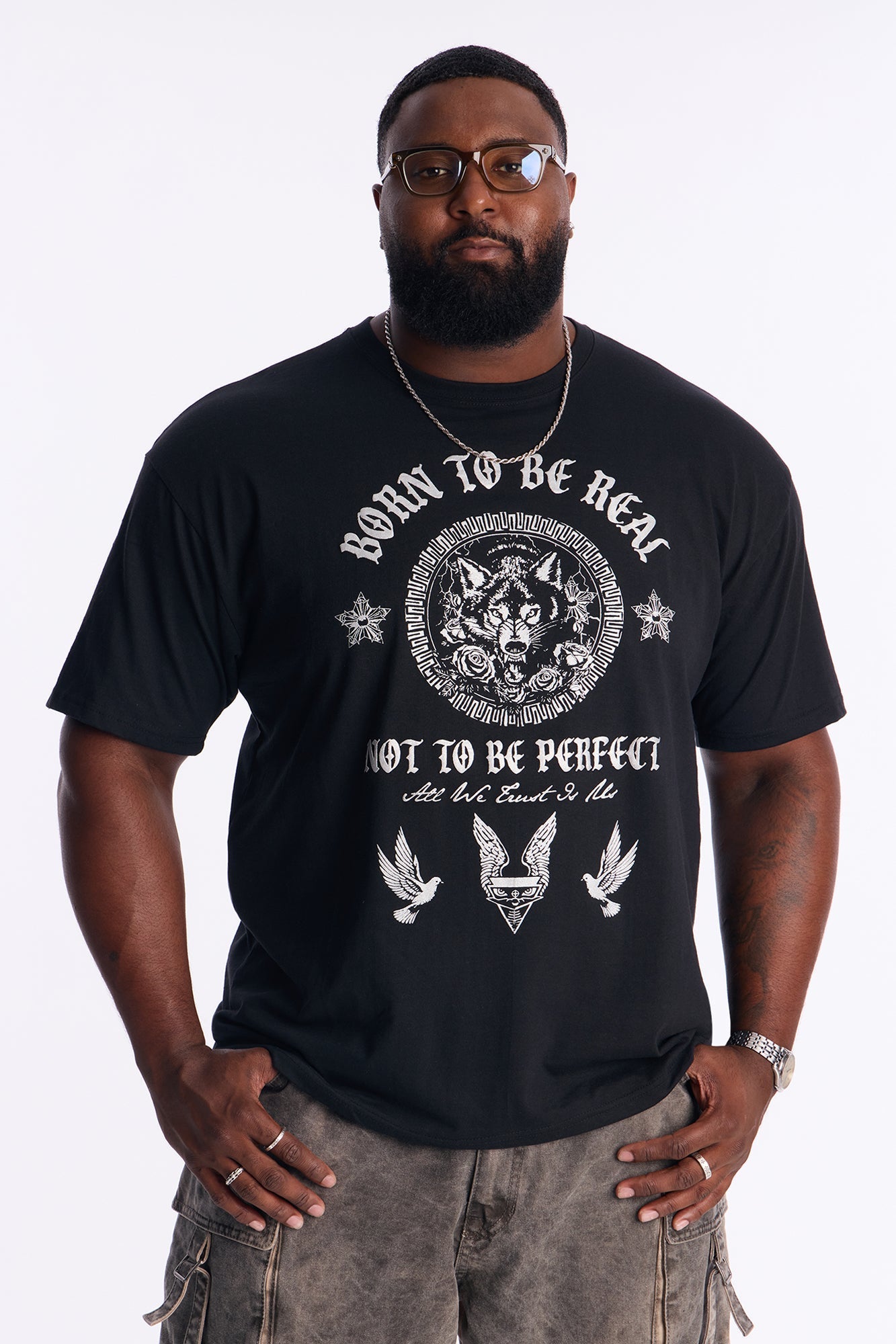 Born Too Real Short Sleeve Tee - Black