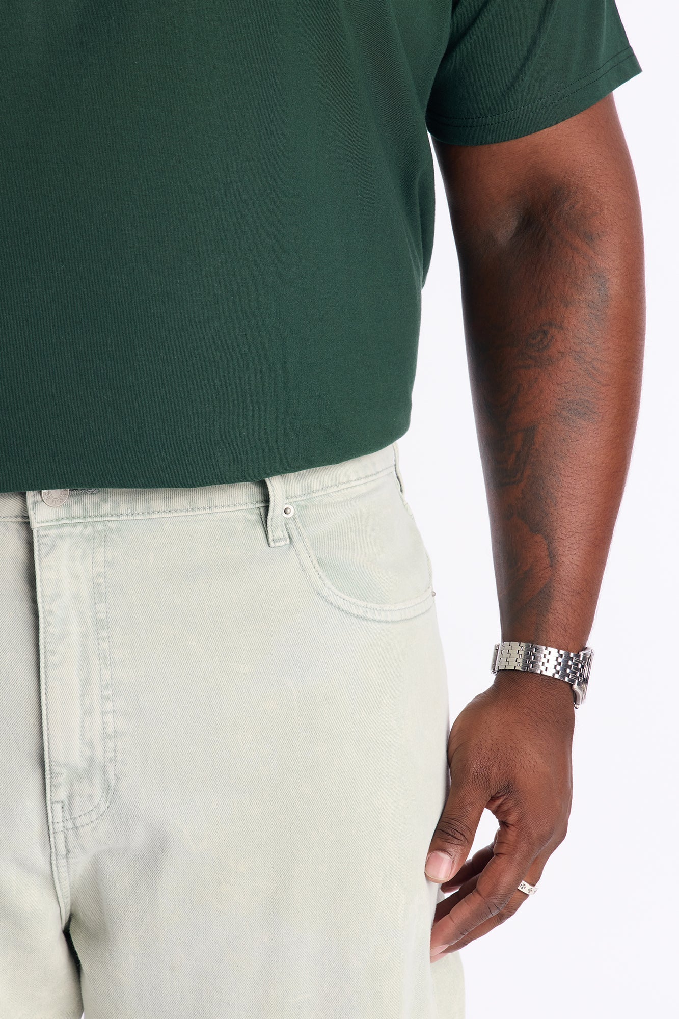 Straight Chalked Up Jean - Green