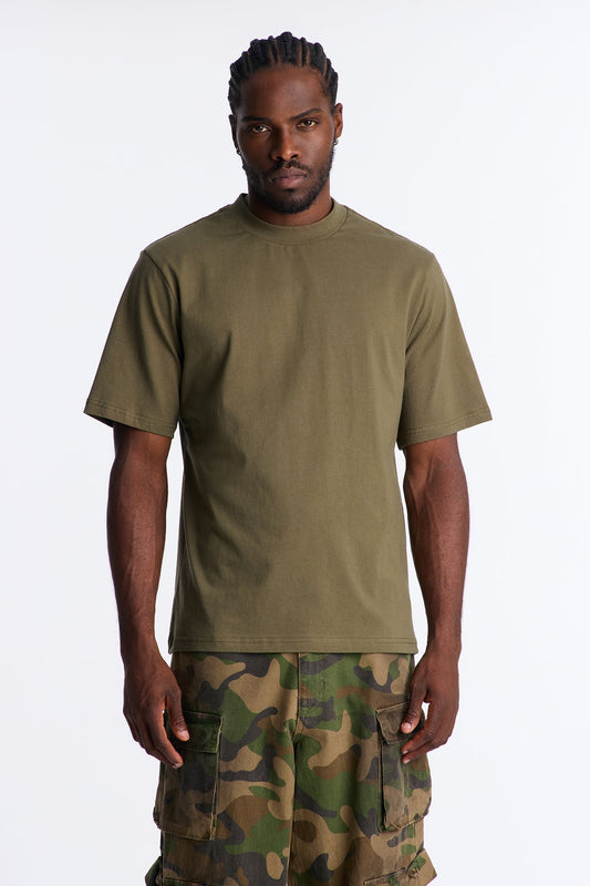 Oversized Heavyweight Tee 240GSM - Military Green