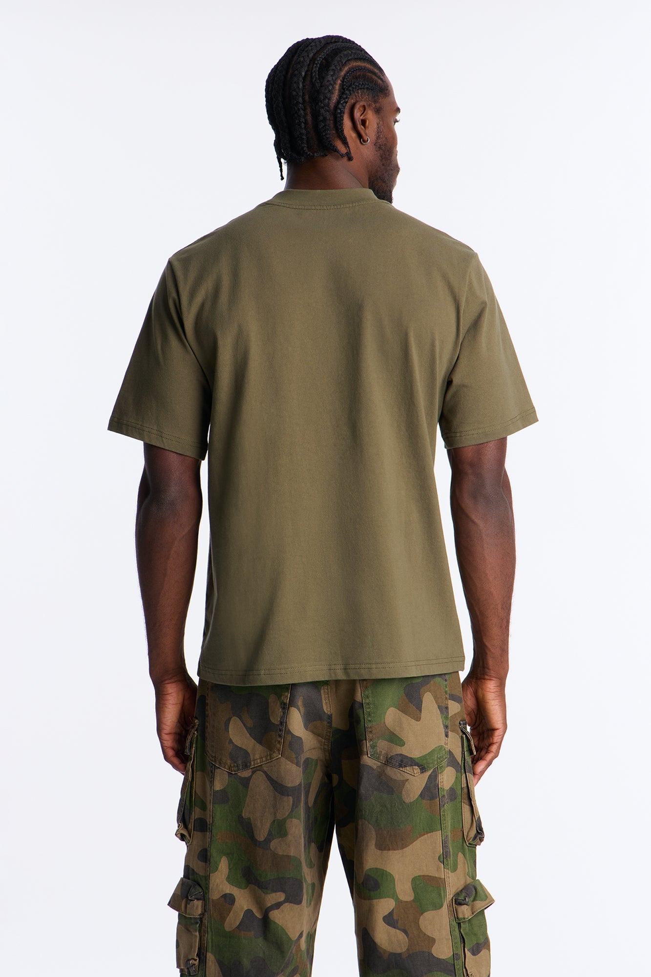 Oversized Heavyweight Tee 240GSM - Military Green