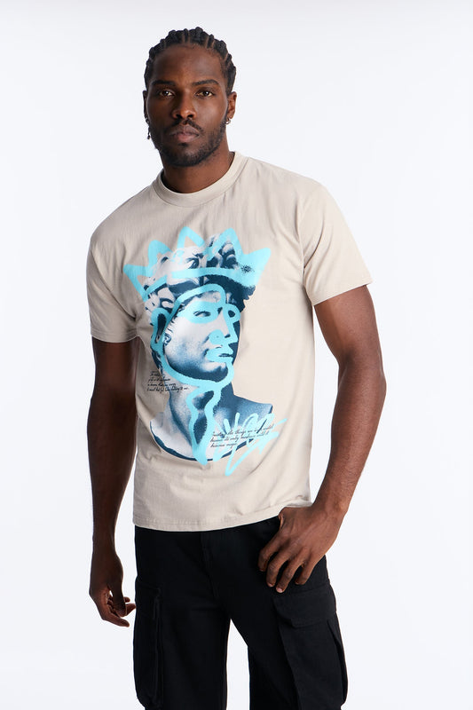 King Me Short Sleeve Tee - Grey