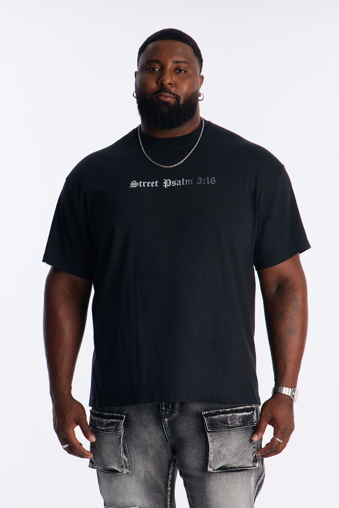 Street Psalm Amen Short Sleeve Tee - Black